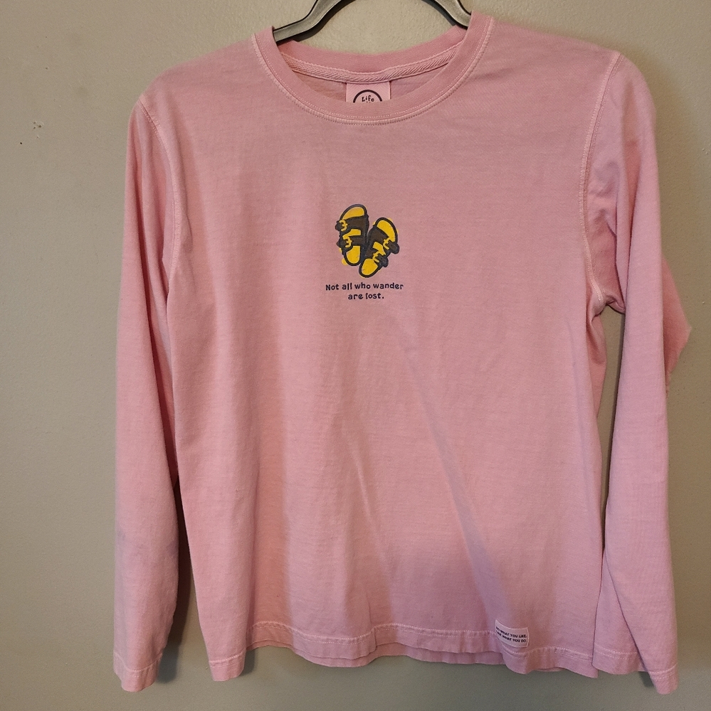 Life Is Good pink shirt S